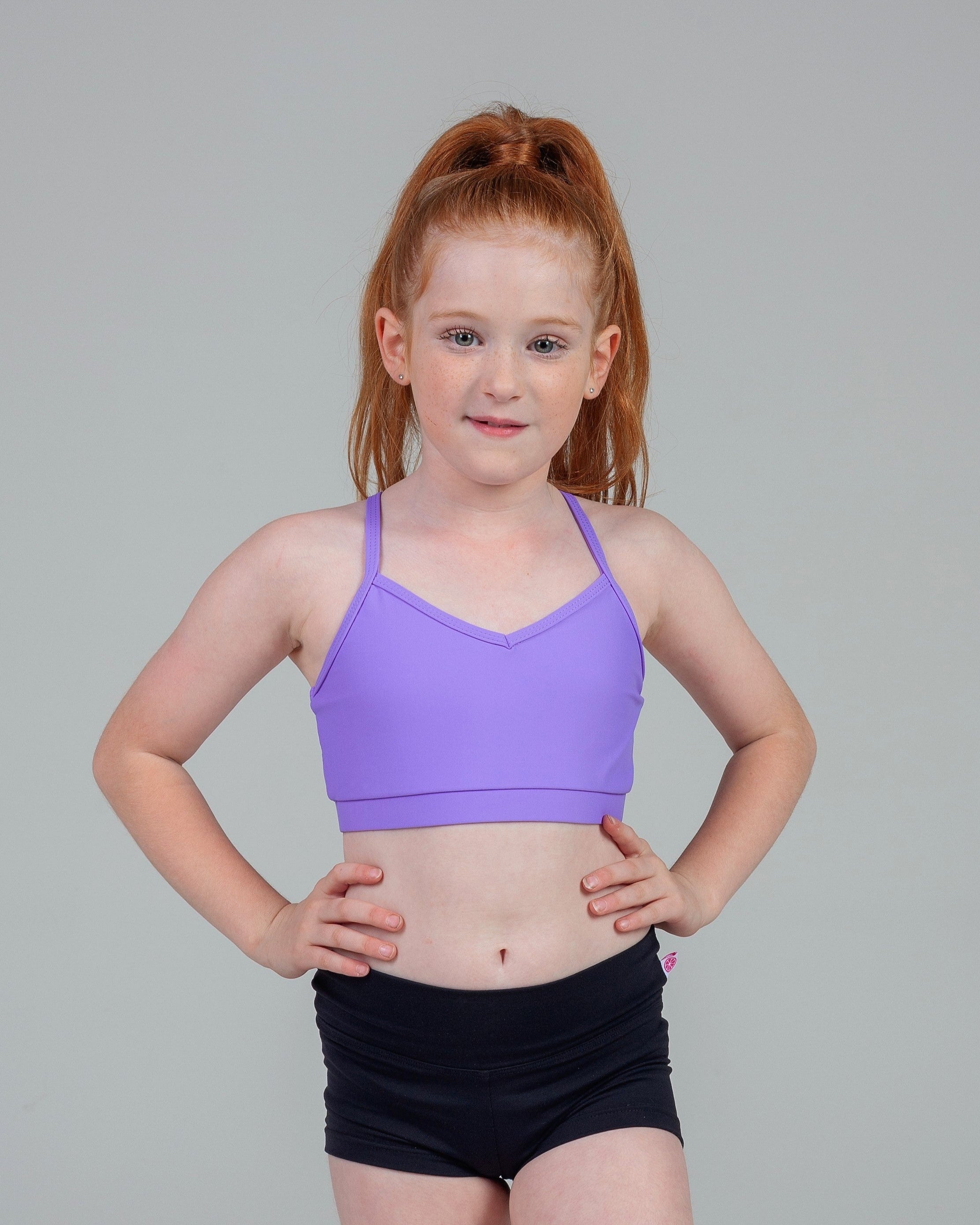 Dance Studio Basics Crop Top - V-Neck Racer Back Dance Crop