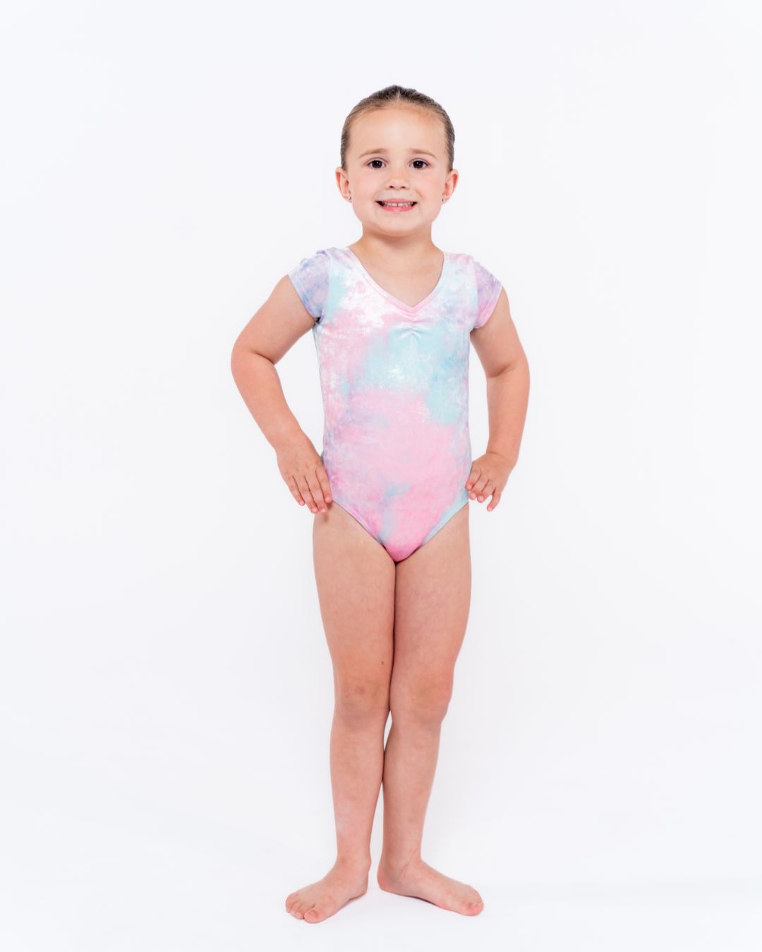 Rosie Capped Sleeve Velvet Leotard