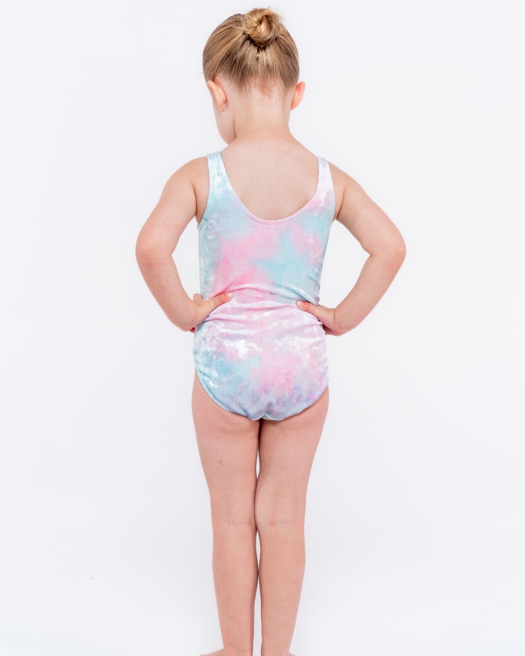 Lani Gathered Front Velvet Leotard