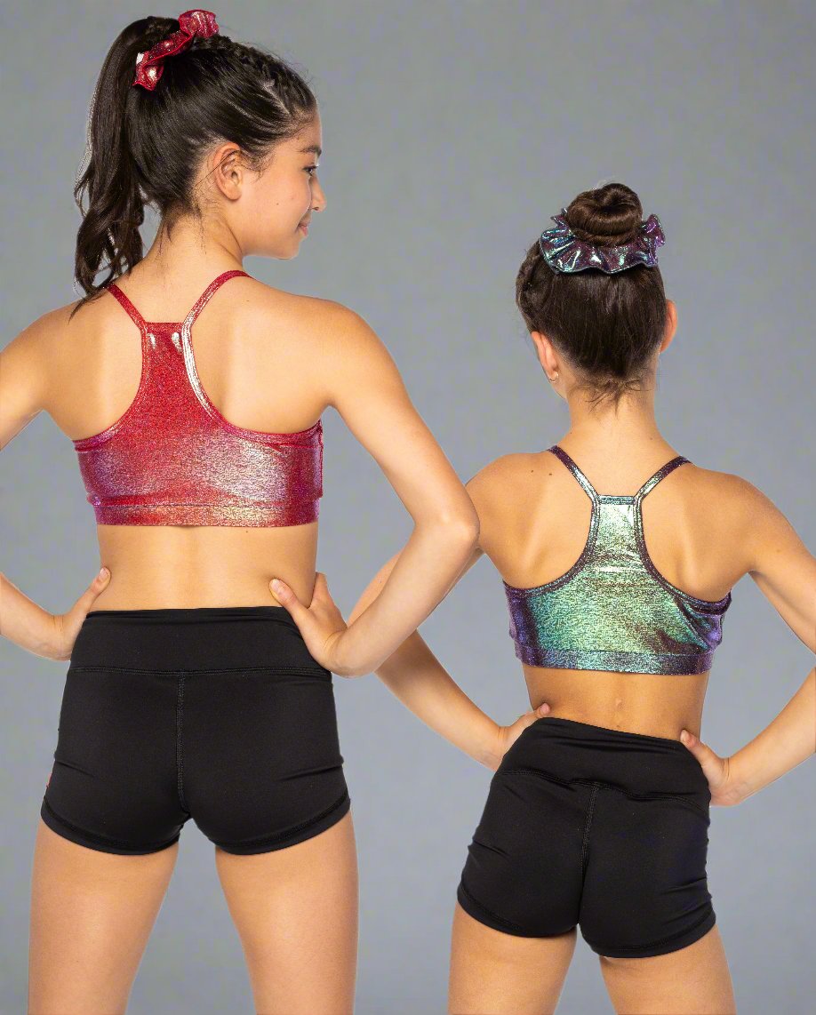 Classic High Waisted Black Comfy Dance Shorts
