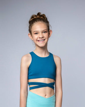Basics Tie Crop Top - PREORDER - SHIPPING 2ND OF SEP - Pink Lemon Dancewear