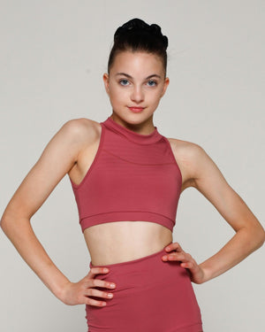 Gracie Crop Top - Pink Lemon Dancewear