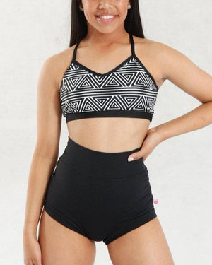 High Waisted Booty Shorts - Pink Lemon Dancewear