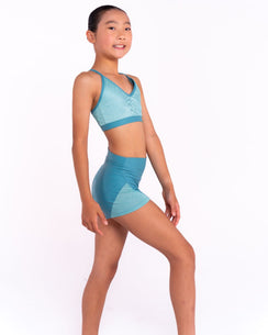 Shimmer Splice Shorts