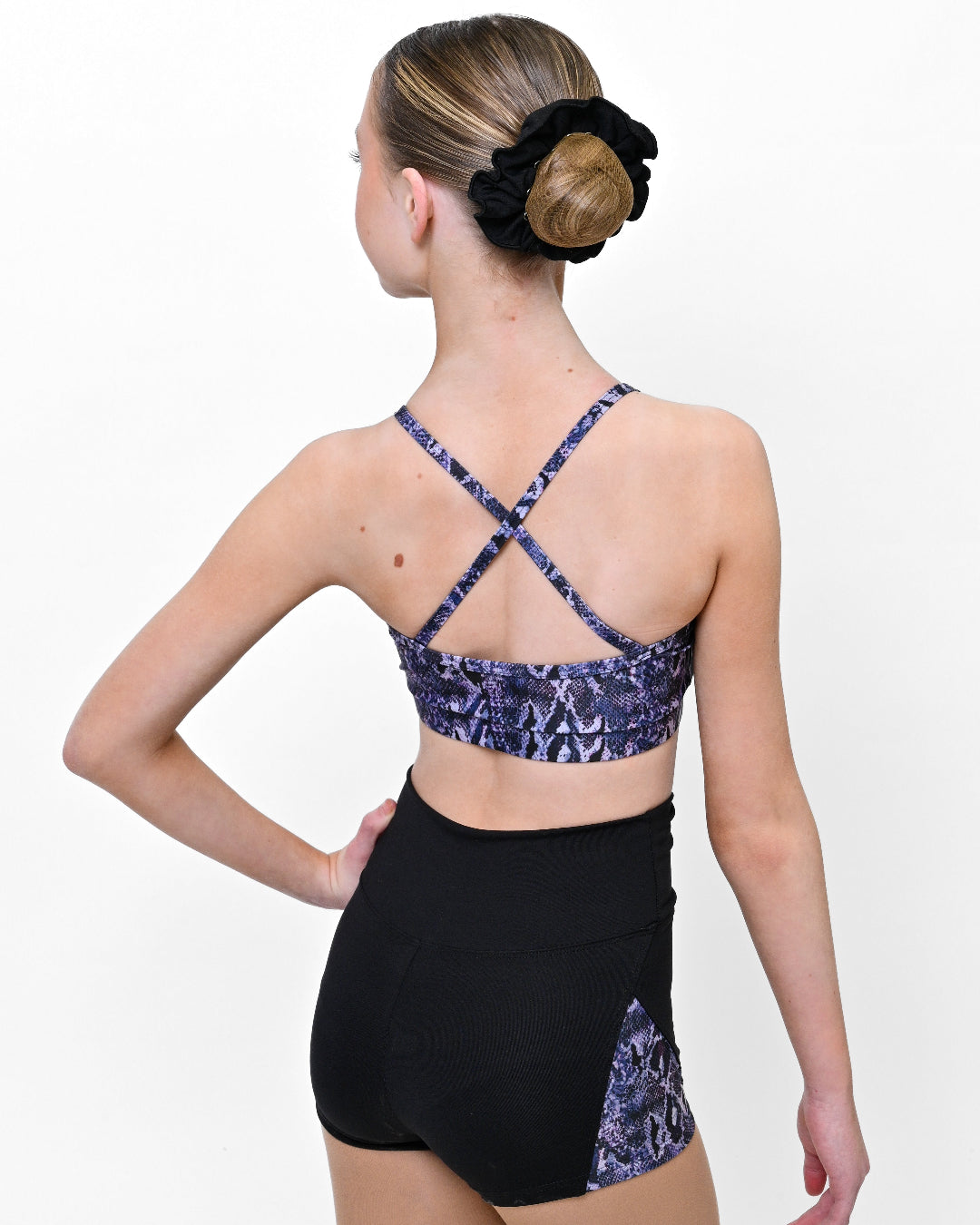 Nova Cross Strap Crop Top Back View - Cross Strap Detail
