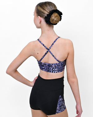 Nova Cross Strap Crop Top Back View - Cross Strap Detail