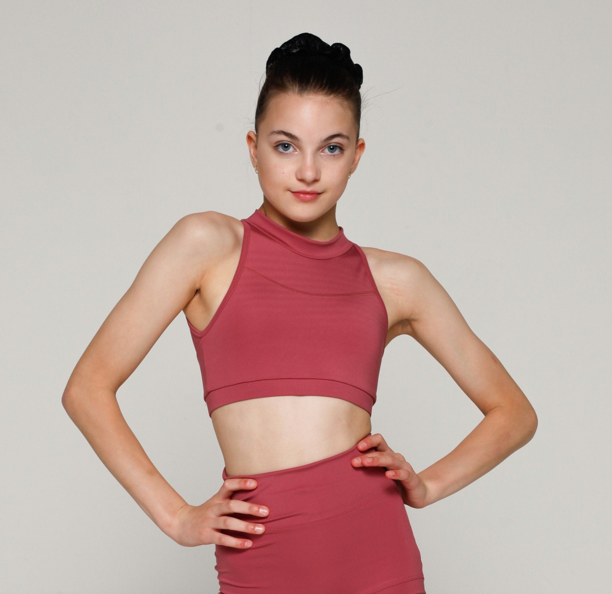 Gracie Crop Top - Pink Lemon Dancewear