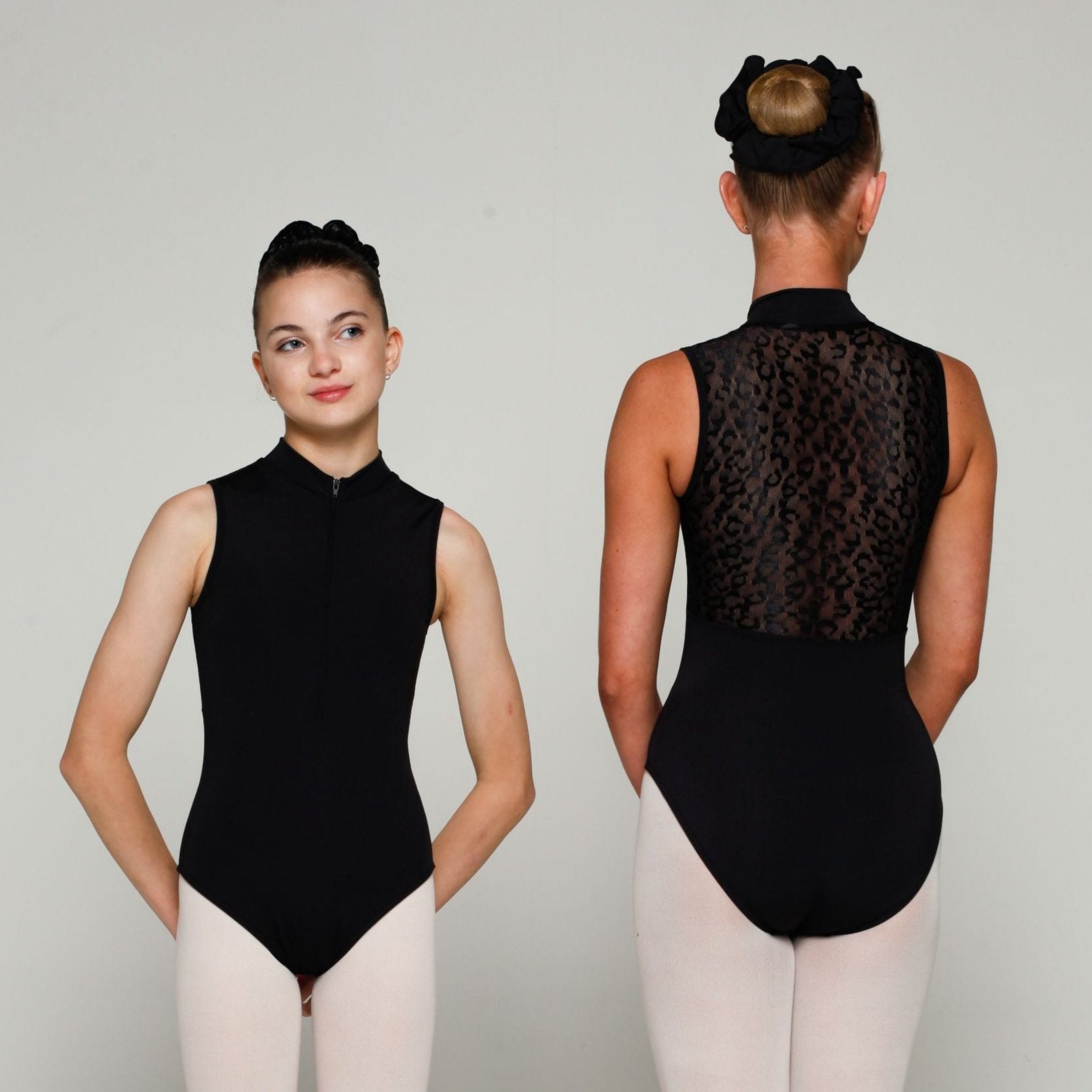 Poppy Leopard Lace Leotard - Pink Lemon Dancewear